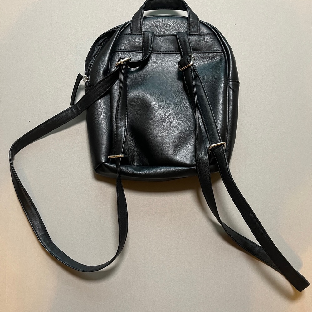 Leather mini backpack - Picture 2 of 3